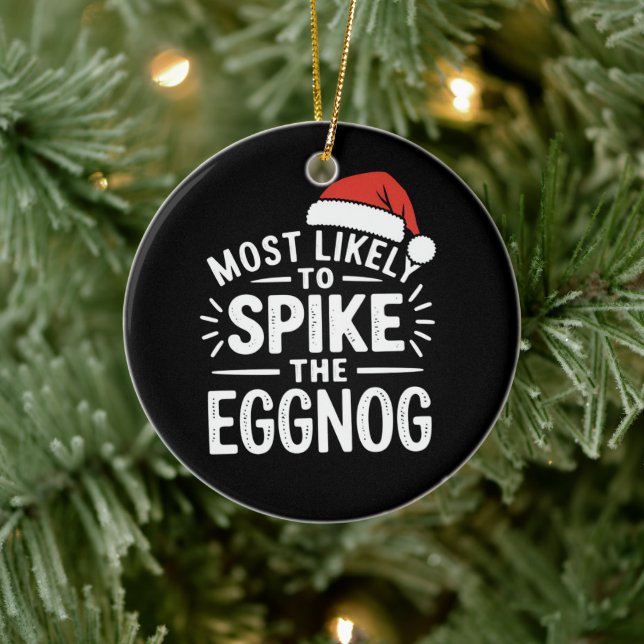 Am wahrscheinlichsten ist es, dass die Eggnog Weih Keramik Ornament (Baum)