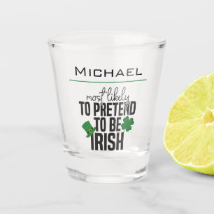 Am wahrscheinlichsten ist es, dass irisches 2-Shot Schnapsglas