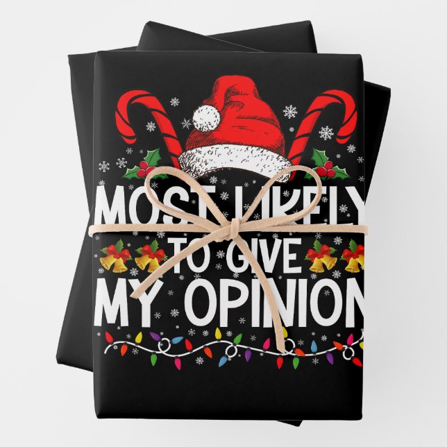 Am wahrscheinlichsten ist es, dass meine Meinung z Geschenkpapier Set (Beispiel)