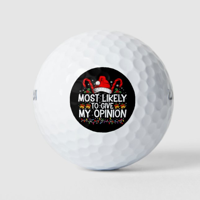 Am wahrscheinlichsten ist es, dass meine Meinung z Golfball (Vorderseite)