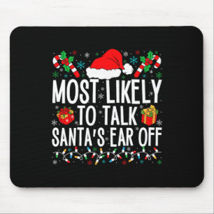 Am wahrscheinlichsten ist es, dass Santa's Ohr von Mousepad