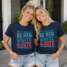 Am wahrscheinlichsten ist es, dass sie rot weiß un T-Shirt