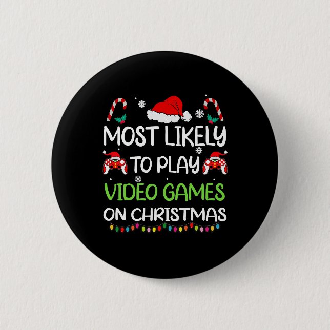 Am wahrscheinlichsten ist es, dass Weihnachts-Game Button (Vorderseite)