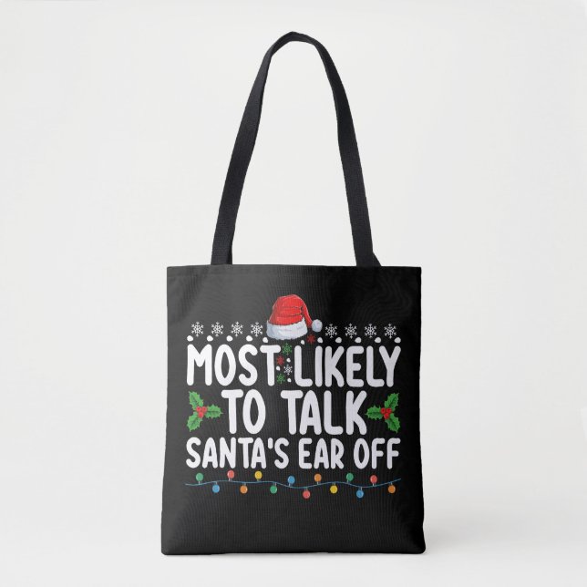 Am wahrscheinlichsten ist es, dass Weihnachts-Holi Tasche (Vorderseite)