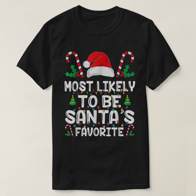 Am wahrscheinlichsten ist es, dass Weihnachts Lieb T-Shirt (Design vorne)