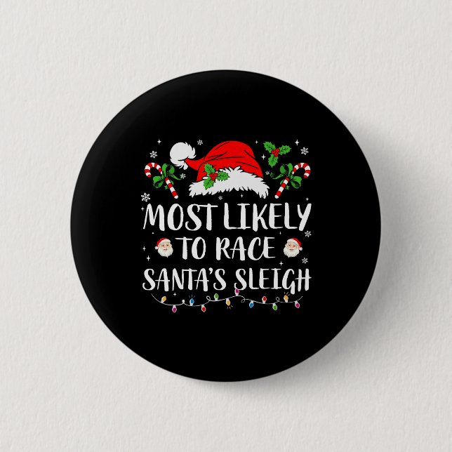 Am wahrscheinlichsten ist es, dass Weihnachts-Weih Button (Vorderseite)