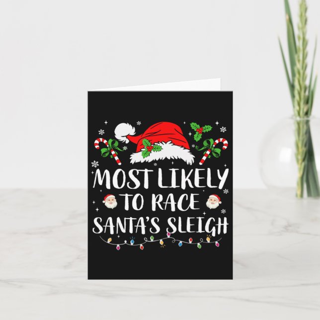 Am wahrscheinlichsten ist es, dass Weihnachts-Weih Karte (Vorderseite)