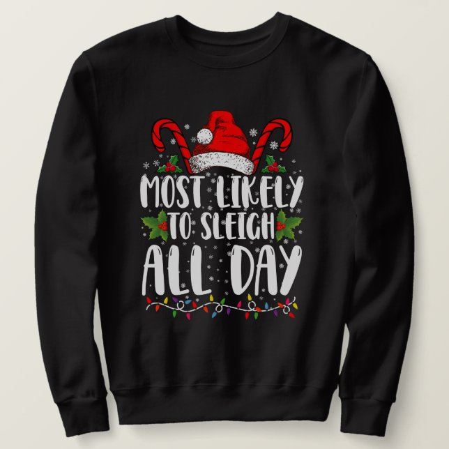 Am wahrscheinlichsten ist es, die ganze Weihnachts Sweatshirt (Design vorne)