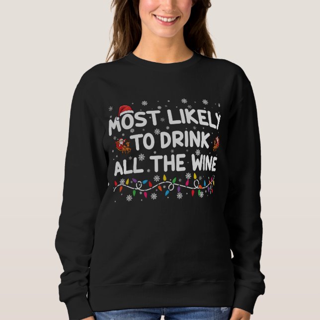 Am wahrscheinlichsten ist es, die ganze Weinfamili Sweatshirt (Vorderseite)