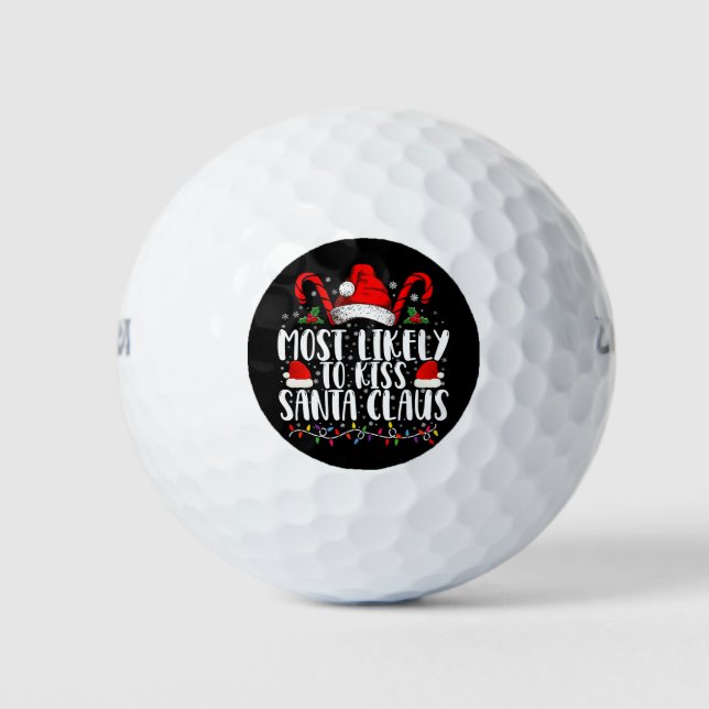 Am wahrscheinlichsten ist es, die Weihnachtsfamili Golfball (Vorderseite)