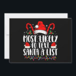 Am wahrscheinlichsten ist es, Santa A Liste zu sch Einladung<br><div class="desc">Am wahrscheinlichsten,  Santa A Liste zu schreiben passend Weihnachten</div>