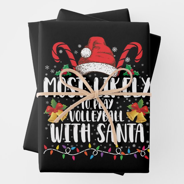 Am wahrscheinlichsten ist es, Volleyball mit der F Geschenkpapier Set (Beispiel)