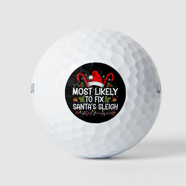 Am wahrscheinlichsten ist es, Weihnachten in der S Golfball (Vorderseite)