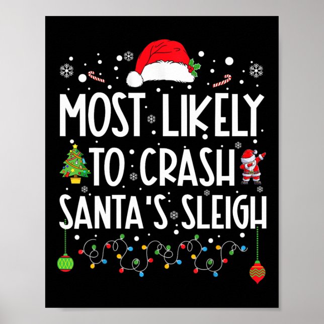 Am wahrscheinlichsten ist es, Weihnachten zum Leig Poster (Vorne)
