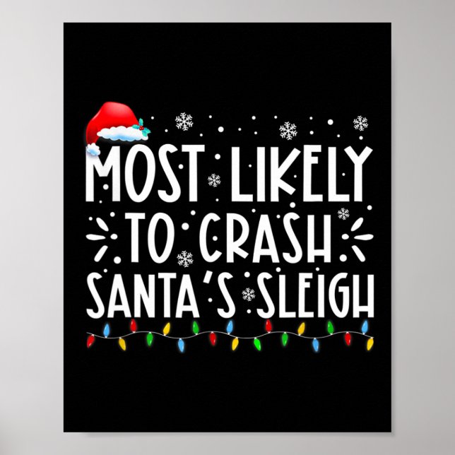 Am wahrscheinlichsten ist es, Weihnachten zum Leig Poster (Vorne)