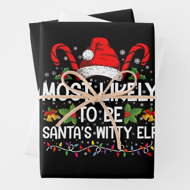 Am wahrscheinlichsten ist Weihnachten des Weihnach Geschenkpapier Set (Beispiel)