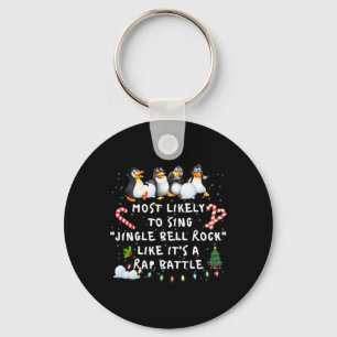 Am wahrscheinlichsten Jingle Bell Weihnachts Pajam Schlüsselanhänger