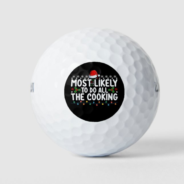 Am wahrscheinlichsten kochen Weihnachten Urlaub ma Golfball (Vorderseite)