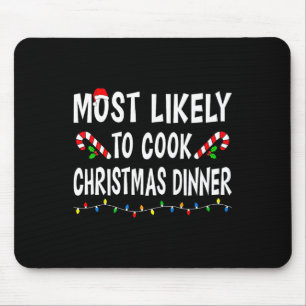 Am wahrscheinlichsten kochen Weihnachtsessen Famil Mousepad