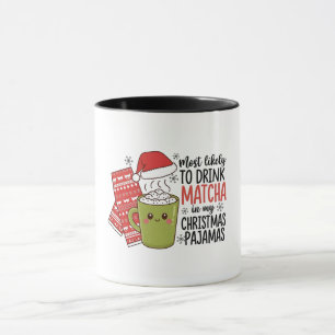 Am wahrscheinlichsten Matcha in meinem Weihnachts- Tasse