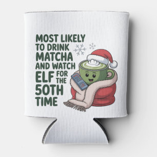Am wahrscheinlichsten Matcha trinkt und Elf Xmas s Dosenkühler