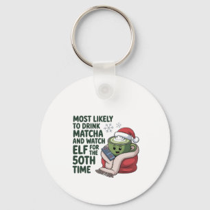 Am wahrscheinlichsten Matcha trinkt und Elf Xmas s Schlüsselanhänger