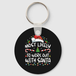 Am wahrscheinlichsten mit Santa Family Christmas t Schlüsselanhänger
