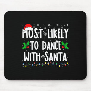 Am Wahrscheinlichsten Mit Santa Family Matching Ch Mousepad