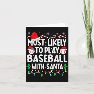 Am Wahrscheinlichsten Mit Santa Matching C Basebal Karte