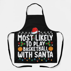 Am Wahrscheinlichsten Mit Santa Weihnachten Basket Schürze