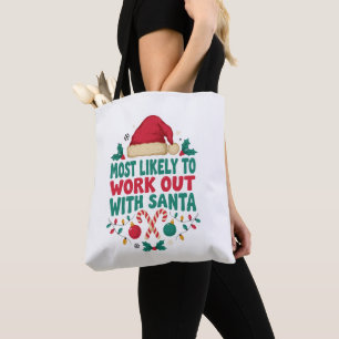 Am Wahrscheinlichsten Mit Santa Weihnachts-Gym Tra Tasche