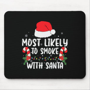 Am wahrscheinlichsten mit Weihnachtslicht rauchen Mousepad