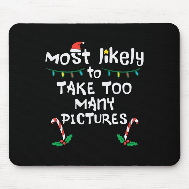 Am wahrscheinlichsten nehmen Bilder Weihnachts Wei Mousepad (Vorne)