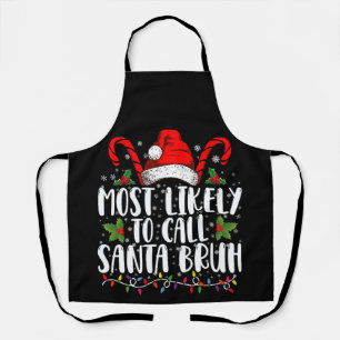 Am wahrscheinlichsten nennt man Santa Bruh Lustige Schürze