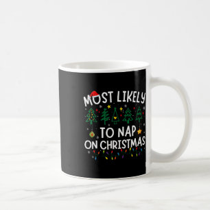 Am wahrscheinlichsten Nickerchen an Weihnachten We Kaffeetasse