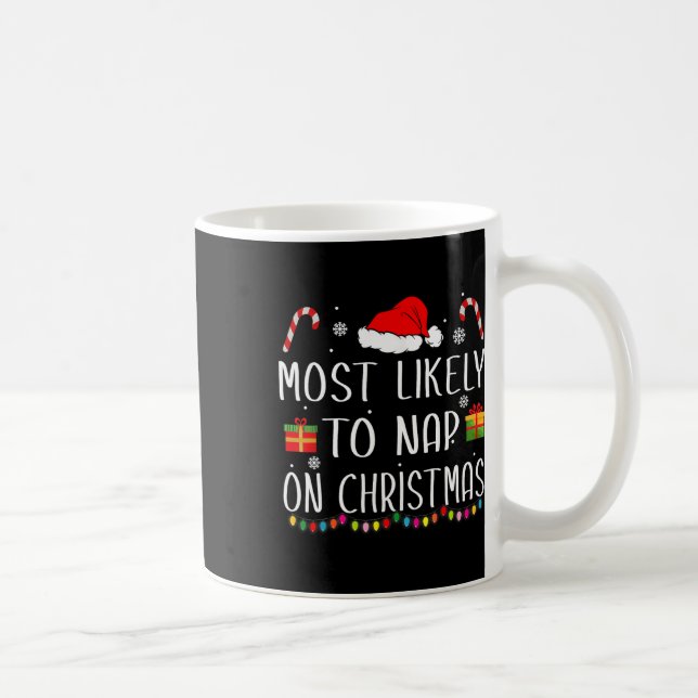 Am wahrscheinlichsten Nickerchen auf Weihnachts Fa Kaffeetasse (Rechts)