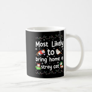 Am wahrscheinlichsten nimmt einen streunenden Katz Kaffeetasse