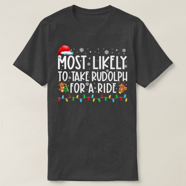 Am wahrscheinlichsten nimmt Rodolph für eine Reise T-Shirt (Design vorne)
