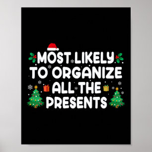 Am wahrscheinlichsten organisiert er alle Geschenk Poster