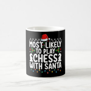 Am Wahrscheinlichsten Schach Mit Santa Weihnachten Kaffeetasse
