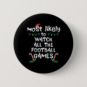Am wahrscheinlichsten schauen Fußball Weihnachten Button