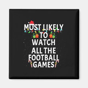 Am wahrscheinlichsten schauen Fußball Weihnachten Magnet