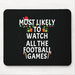 Am wahrscheinlichsten schauen Fußball Weihnachten Mousepad