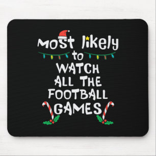 Am wahrscheinlichsten schauen Fußball Weihnachten Mousepad
