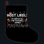 Am wahrscheinlichsten sind alle Fußballspiele. Großer Weihnachtsstrumpf<br><div class="desc">Am wahrscheinlichsten sind alle Fußballspiele.</div>