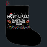 Am wahrscheinlichsten sind alle Fußballspiele. Großer Weihnachtsstrumpf<br><div class="desc">Am wahrscheinlichsten sind alle Fußballspiele.</div>