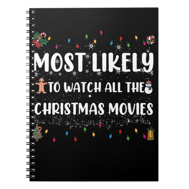 Am wahrscheinlichsten sind alle Weihnachtsfilme Notizblock (Vorderseite)
