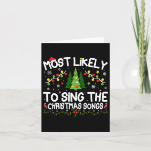 Am wahrscheinlichsten Singen die Weihnachtslieder Karte