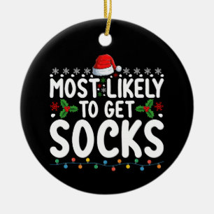 Am Wahrscheinlichsten Socken Zu Bekommen Weihnacht Keramik Ornament