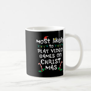 Am wahrscheinlichsten spielen Video Game Weihnacht Kaffeetasse